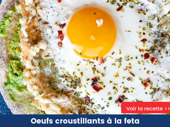 Oeufs croustillants à la feta